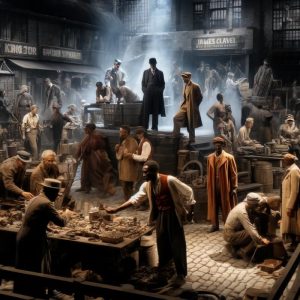 bustling black market within a World War II prisoner of war camp
